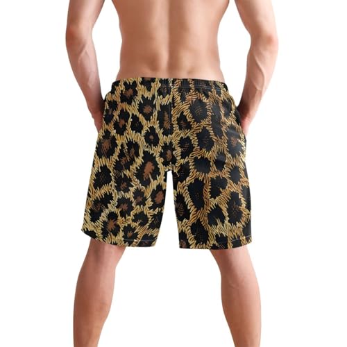 Men's Swim Trunks Lizard Print Beach Board Shorts3