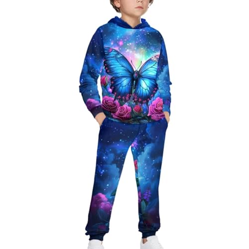 Upetstory Girls 2 Piece Outfits Boys Tracksuit for Kids Size 5-12 Years Old3