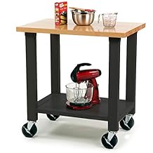 Seville Classics UltraHD Heavy-Duty Rolling Workstation, for Garage, Warehouse, Office, Classroom, Graphite, 36" W x 24" D x 37.5" H