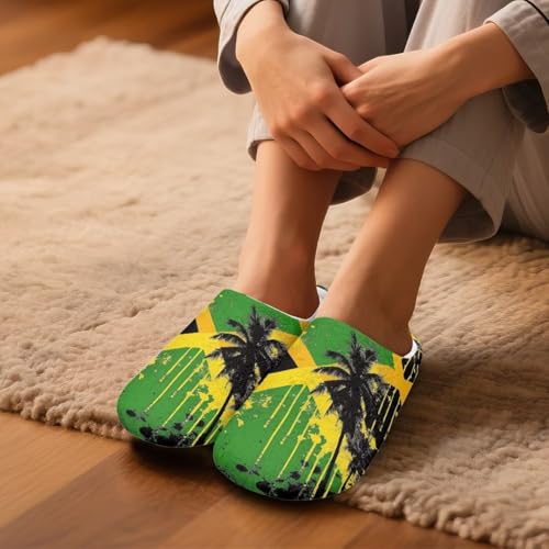 Women's Slippers Plush Warm Fuzzy Slip On Keep Warm Cozy Comfy Indoor House Winter Soft Sole Slippers3