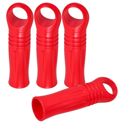 TOPPERFUN モップ ハンドル エンド キャップ: 25Mm/1In ほうき ハンドル 交換用 キャップ、 4個 モップ ハンドル グリップ ちりとり ロッド ハンドル グリップ 交換用、 モップ ハンドル エンド キャップ カバー ほうき ハンドル