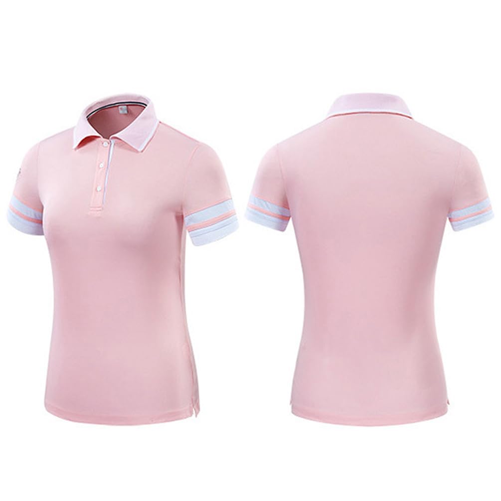 Polo De Mujer Camiseta De Manga Corta Verano Delgado Secado Rápido Transpirable Golf Tenis Tops