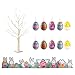Vanthylit Easter Egg Tree Lights, 2FT Easter Tree Battery Operated USB with Timer, White Birch Tree Tabletop Centerpiece Light for Easter Decorations
