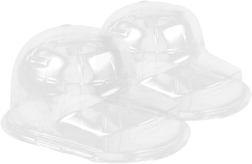 Kisangel 2-Pack Acrylic Hat Display Stand Transparent Baseball Cap Holder for Home & Shop Dust-Proof Cap Storage Solution Prevents Deformation