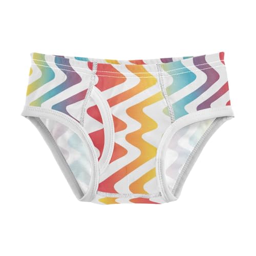 KLL Abstract Rainbow Stripes Baby Boys Comfort Nighttime Underwear Cute Undies