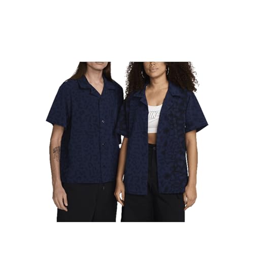 Nike SB Chemise à Manches Courtes Homme imprimée style Bowler BTN UP AOP respirante