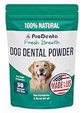 Pup Labs ProDenta Fresh Breath for Dogs, All-Natural Dog Breath Freshener, Dog Dental Powder Made in USA, 30 Servings