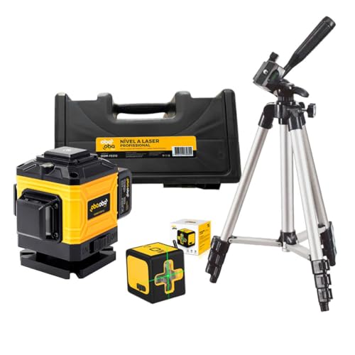 Kit Nível a Laser Profissional 12 e 2 Linhas com Tripé – Precisão para Construção e Decoração