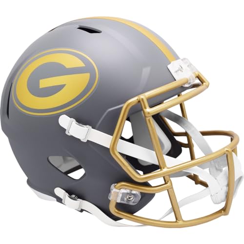 Casque de football Riddell Speed Replica des Green Bay Packers coloris Slate pour collectionneur