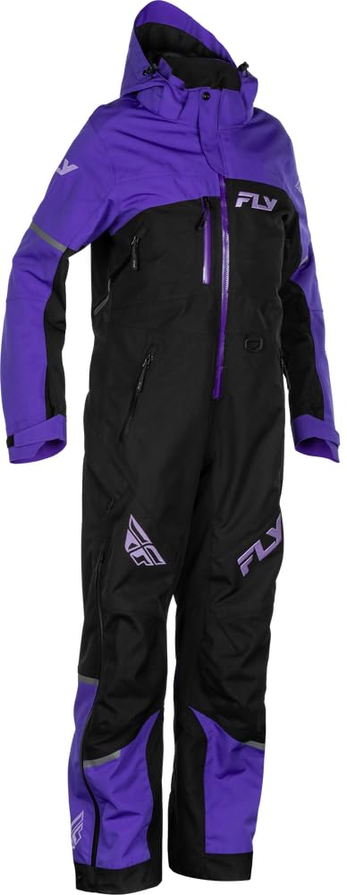 Fly Racinig Women's Cobalt Monosuit Snow Suit (Purple/Black (Shell), XX-Large)
