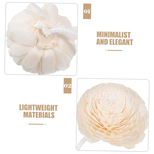 Diffuseur fleurs artificielles pour éliminer les odeurs de la maison avec mèche coton - 4
