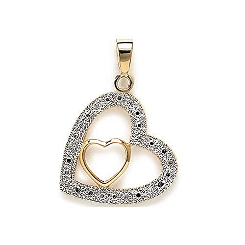 Pendentif coeur cristal blanc plaqué or : un bijou éclatant qui ne ternit pas