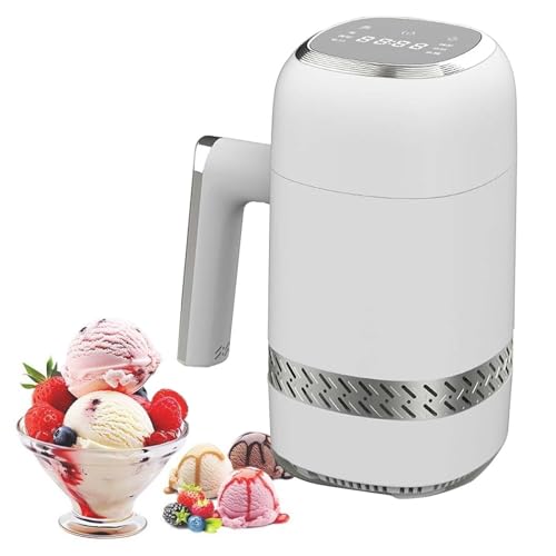 Heladera EléCtrica Para Yogur - Sin Preenfriado, 12 Horas De RetencióN De FríO, MáQuina Para Hacer Helado De Mostrador Con Panel Led TáCtil Inteligente, Vaso Aislante, MáQuina Para Aperitivos