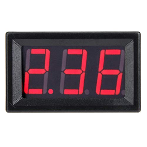 0,56 Zoll digitales Gleichstrom-Anzeigefeld mit zwei Kabeln 0-10 A Amperemeter DC4,5~30V(rot)