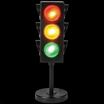 Rhode Island Novelty Eltrali 8 Inch Traffic Light Table Lamp