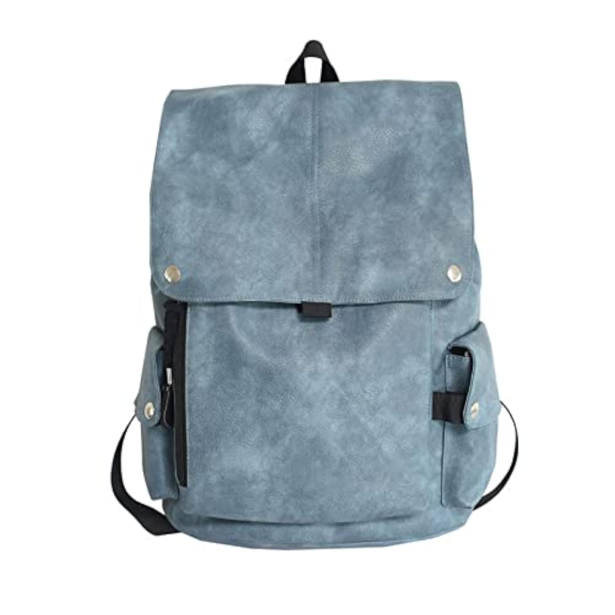 Soft Leather Travel Backpack for Men & Women, Large Capacity