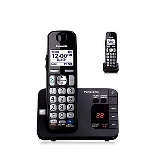 Panasonic KX-TGE232B Cordless Phone, 2 Handsets
