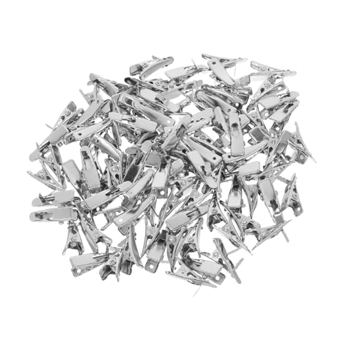 HOODANCOS 100pcs Alligator Clips for Christmas Decorations Clips for Crafts Wreaths and Trees Fish Mouth Design for Holiday Decor