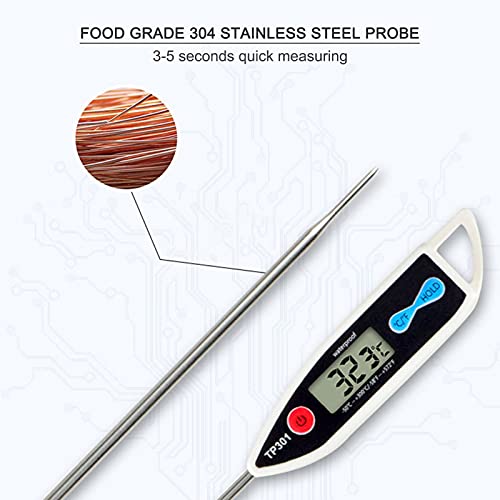 Staright Termômetro de cozinha digital Sonda de temperatura Medidor de temperatura de alimentos à pr