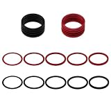 ZZHXSM 10pcs Bicycle Bottom Bracket Spacer Kit for 7/8/9/10/11 Speed Cassette Freewheel, Aluminum Alloy with 1/1.5/2/2.5/3mm Bottom Bracket Adjustment Spacers