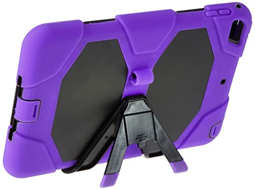 Case for iPad 7.9 inch Mini 5 2019 / iPad Mini 4 Case with Stand, 3 in 1 Rugged Structural Drop Proof Case with Grip Stand - Purple - Image 3