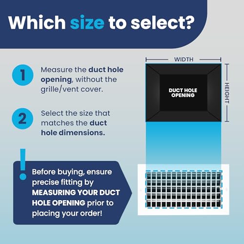 12" x 4" (Duct Opening) Register Vent Cover – Adjustable Single Deflection Aluminum HVAC Grille for Heater, Decorative Ceiling Wall Air Supply Multi-Shutter Damper – Durable & Rustproof ACLAMINAIRE