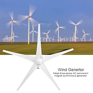Wind Turbine, 8000W Small Wind Generator Blade Horizontal Home Wind Turbines Generator Power Parts Turbines Kit for Marine Home Charging