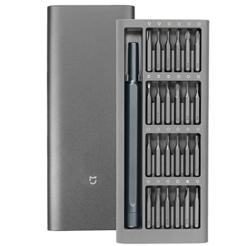 Xiaomi Mijia 精密ドライバー ビット 24種セット 修理ツール 六角 Y型 三角ネジ 五角 プラス マイナス ねじ回し ドライバー ビットセット 携帯 時計 電子機器などの修理 DIYツール【24in1】