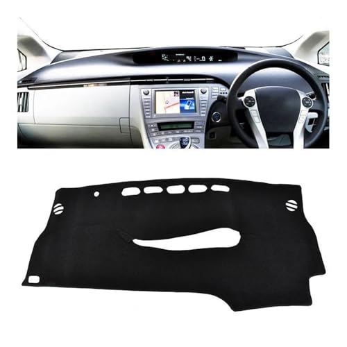 Couverture de tableau de bord anti-reflet pour voyages en Prius 2010-2015