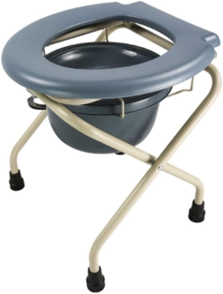 Portable Bedside Commode, Shower Chair, Shower Stool, Toilet Bathtub, Folding Commode with Toilet