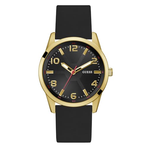 Image of Guess Monte Round 42mm Black Dial Analog Men Watch - GW0805G2