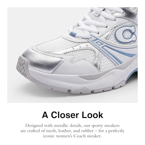 Coach Women's Metallic Mesh Sneaker4