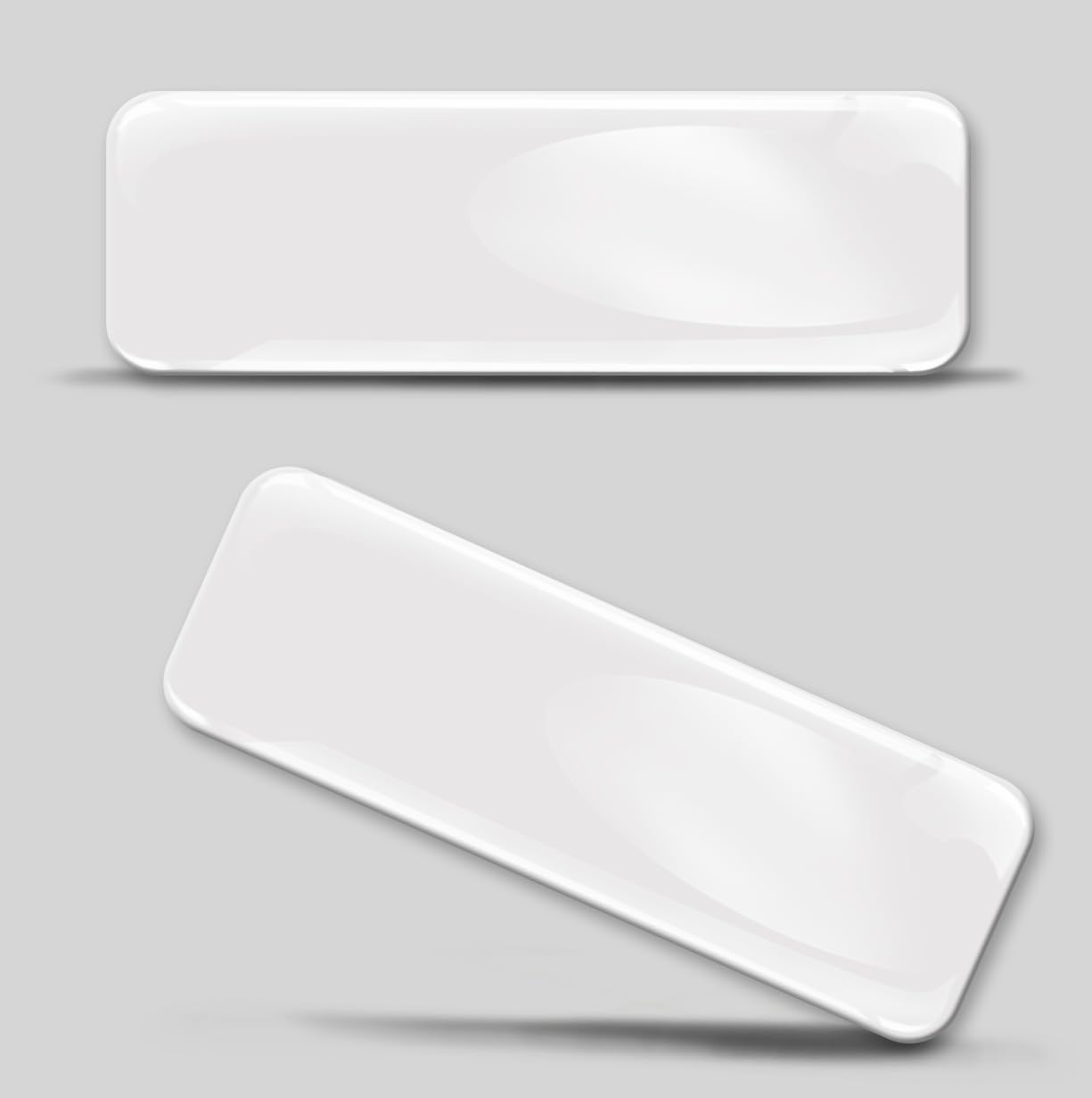 Skinoeu White 2 X 3D Gel Silicone Stickers Bumper Sticker Decals Badge Emblem Tuning For Car Motorcycle For Helmet Bike Sp 3 W