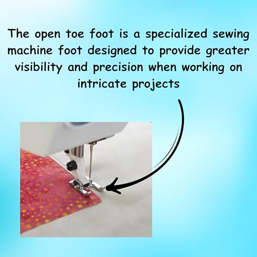 Image of ZENITH Open Toe Foot Pressure Foot Snap on Type for Automatic Electric Low Shank Sewing Machines Suitable for Usha Janome Brother Singer etc Steel Finish (Open Toe Foot)