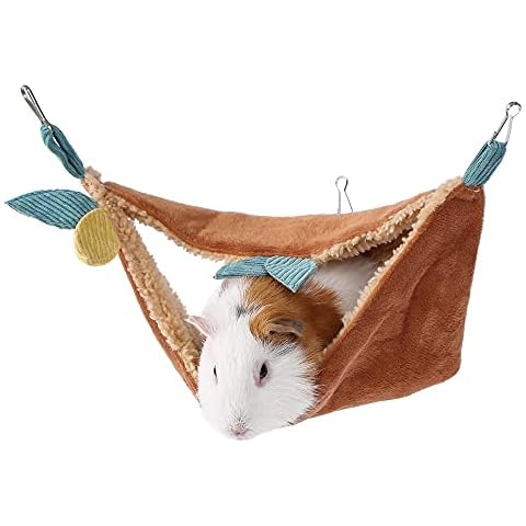 JanYoo Hamster Hammock Cage Accessories Hanging Fleece Bed Swing Bag for Sugar Glider Guinea Pig Cover