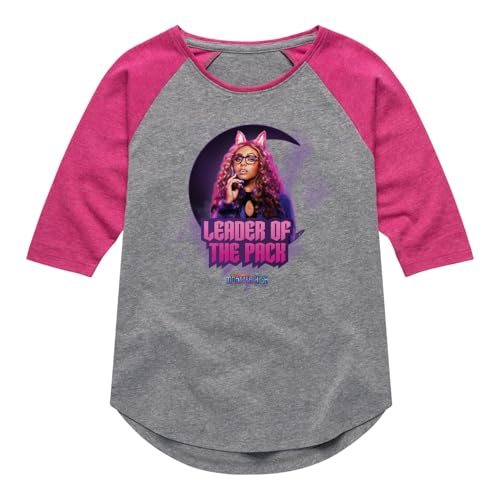 Monster High - Clawdeen Wolf: Leader of The Pack - Toddler & Youth Girls Raglan Graphic T-Shirt