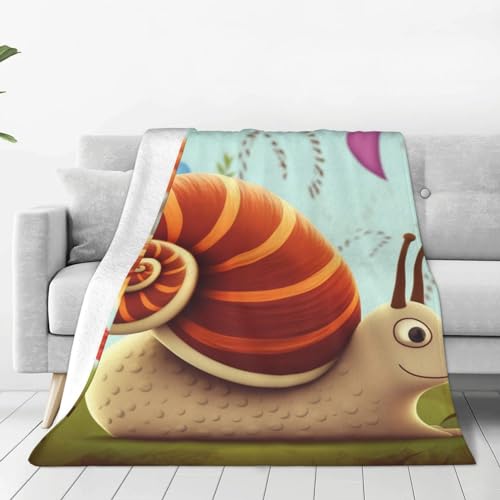 Couverture en micro polaire escargot 127x152 cm pour canapé - 2