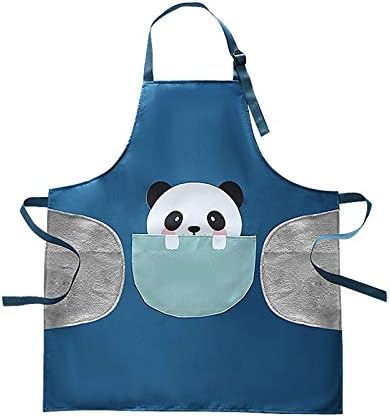 Amazon Fmszdstmdwq エプロン おしゃれ 漫画かわいいキッチンエプロンかわいい漫画猫プリントノースリーブコットンリネンエプロン男性と女性家庭用清掃ツール Color B エプロン オンライン通販