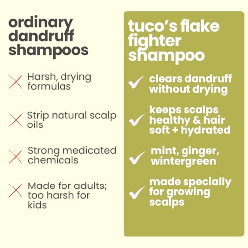 Image of TuCo Kids Flake Fighter Anti Dandruff Shampoo | Dry & Itchy Scalp | Paraben & SLS Free |100ml (pack of 1)