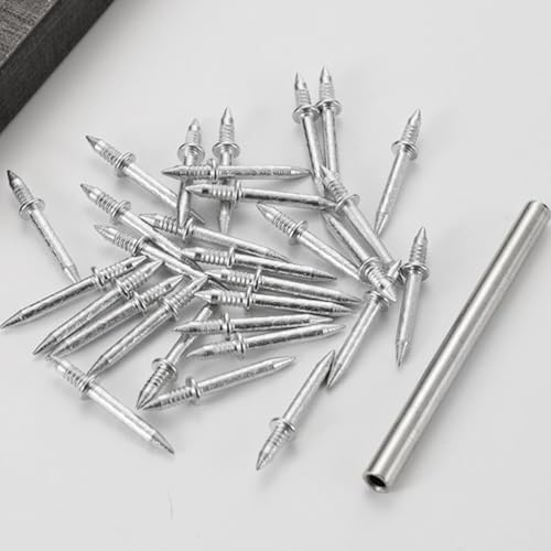 OSALADI set de clavos de hierro doble cabeza para colgar cuadros, sin costuras, de 2.70x0.30x0.30 cm miniatura 3
