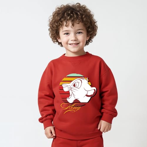 Image of Minicult Kids Cotton Co-ords Full Sleeve Sweatshirt and Pant Set with Character Print