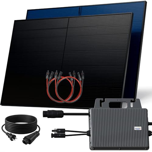 SUNNIVA 1000W Balkonkraftwerk BIFAZIAL FULLBLACK komplett Steckdose TSUN 800W Wechselrichter, PV Solaranlage, 2x 500W Glas-Glas Solarmodule, inkl. 5m Kabel, Bluetooth WIFI, Komplettset SUNNIVA 1000W Balkonkraftwerk BIFAZIAL FULLBLACK komplett Steckdose TSUN 800W Wechselrichter, PV Solaranlage, 2x 500W Glas-Glas Solarmodule, inkl. 5m Kabel, Bluetooth WIFI, Komplettset