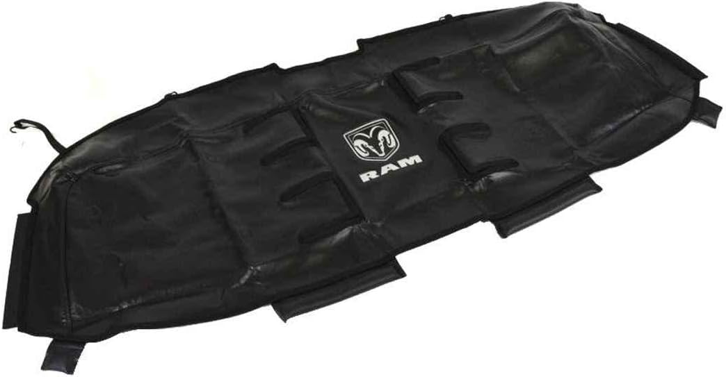 Mopar 82213959AC Front End Cover Cold Weather Cover for 3.0L Diesel Engines only. Mounts to exterior grille opening and includes four individual air intake openings to provide air flow to radiator