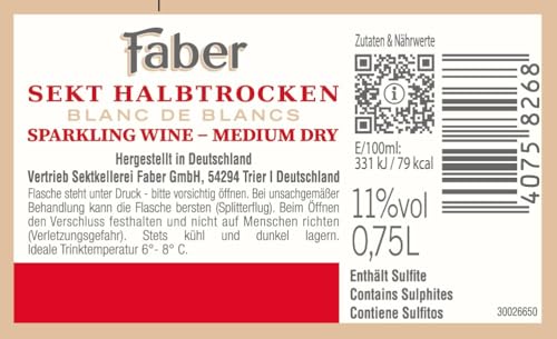 Faber Sekt halbtrocken (6 x 0,75 l)