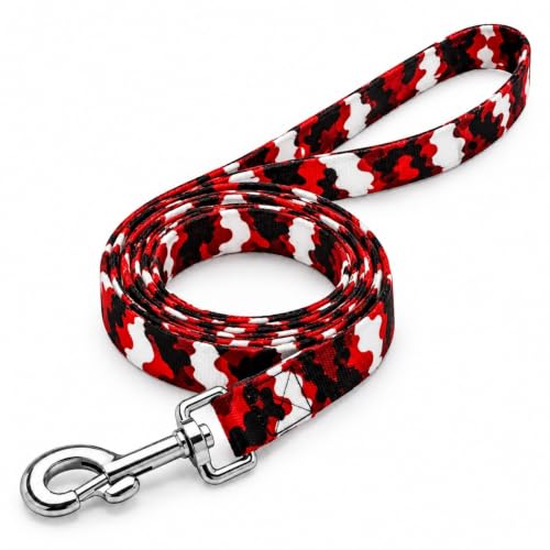 Image of Premium Dog Leash - Extra Strong & Durable Nylon, 5 Feet (1.5M), Reinforced Stitching, Sturdy Metal Hook & Comfortable Grip for Safe Walking, Running, Training and Outdoor Adventures