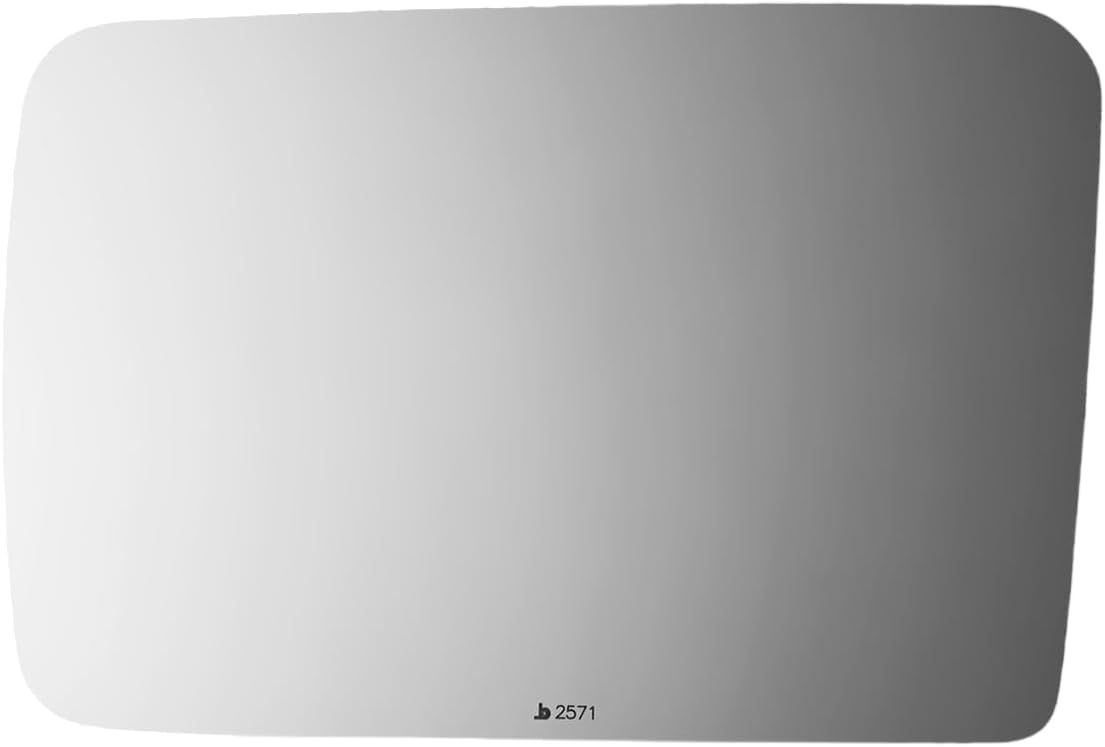 Burco 2571 Flat Driver Side View Power Mirror Glass, Fits Nissan D21 1986-1994, Pathfinder 1987-1995, Nissan Pickup 1995-1997, Snap Fit Replacement, Smooth Edges for Safety