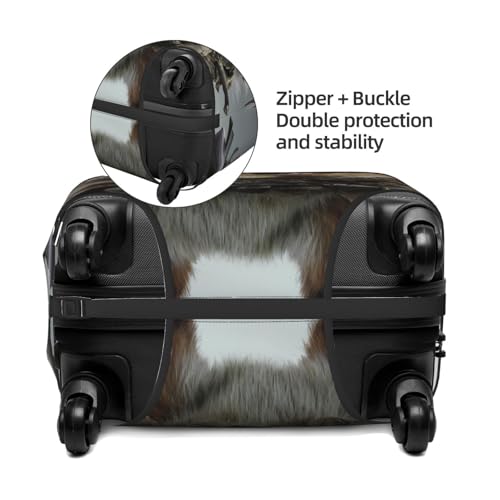 Interesting Squirrel Elastic Travel Luggage Cover, Washable Spandex Suitcase Protector, Anti-Scratch Fits 18-32 Inch4