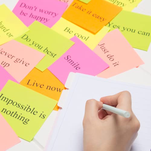 OWLKELA 800 Stück Sticky Notes, Haftnotizzettel, Haftnotizen zum Markieren und Hervorheben von Seiten, Schreibbar, Repositionierbar Fläche/Einheit