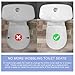 2Pcs Universal Toilet Seat Hinges Replacement with Bolts Screw and Nuts White Plastic Toilet Seat Hinges Toilet Seat Hardware for Toilets Seats Lids Replacements and Repairs