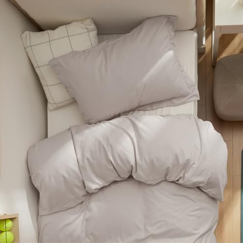 Image of Bedsure Twin /Twin XL Duvet Cover, Soft Double Brushed Bedding Set, Taupe | For Kids & Adults, 68 inchx90 inch Comforter Cover, Hotel Luxury, All Season, Breathable, Easy Care, Lightweight, Zipper Closure